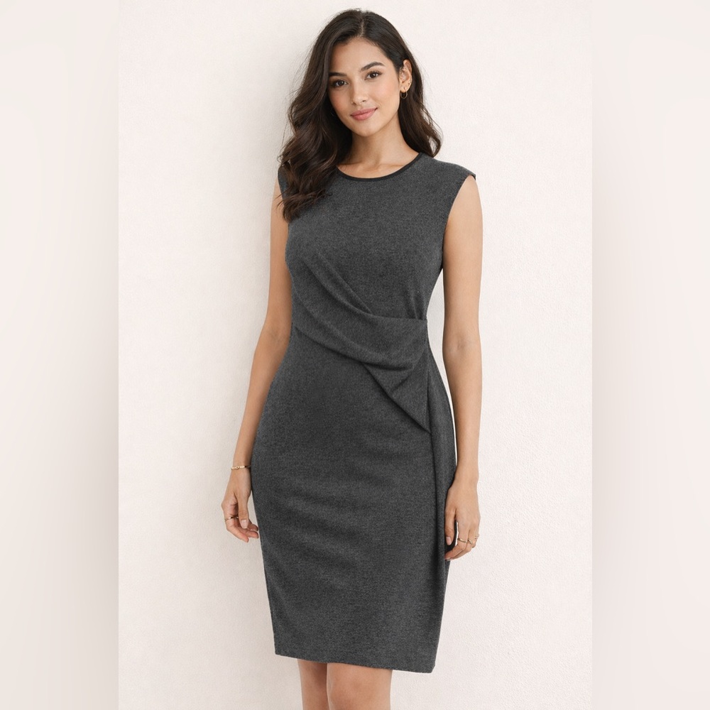 Trenery Gray Stretch Knit Dress Sz. M